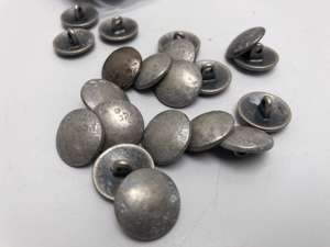 Knap - fin rund metal knap, 15 mm